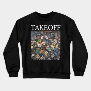 Takeoff / Cassette Tape Style Crewneck Sweatshirt